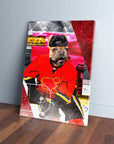 'Calgary Doggos Hockey' Personalized Pet Canvas