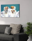 '4 Angels' Personalized 4 Pet Canvas