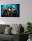 'Game of Bones' Personalized 3 Pet Canvas