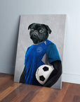 'Soccer Player' Personalized Pet Canvas