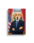 'The President' Personalized Pet Canvas