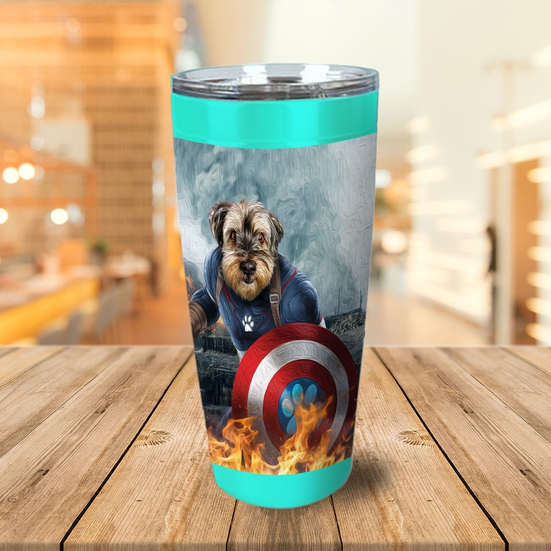 &#39;Captain Doggmerica&#39; Personalized Tumbler