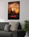 'Catzilla' Personalized Pet Canvas