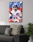 'Chicago Beardogs' Personalized Pet Canvas