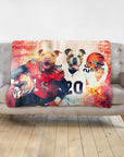 'Cincinnati Doggos' Personalized 2 Pet Blanket