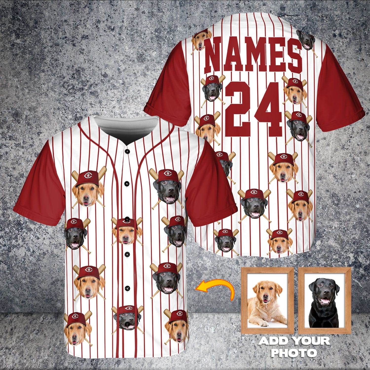 Camiseta de béisbol personalizada de Cincinnati Red Doggos