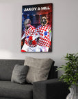 'Croatia Doggos' Personalized 2 Pet Canvas