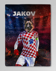 'Croatia Doggos Soccer' Personalized Pet Blanket