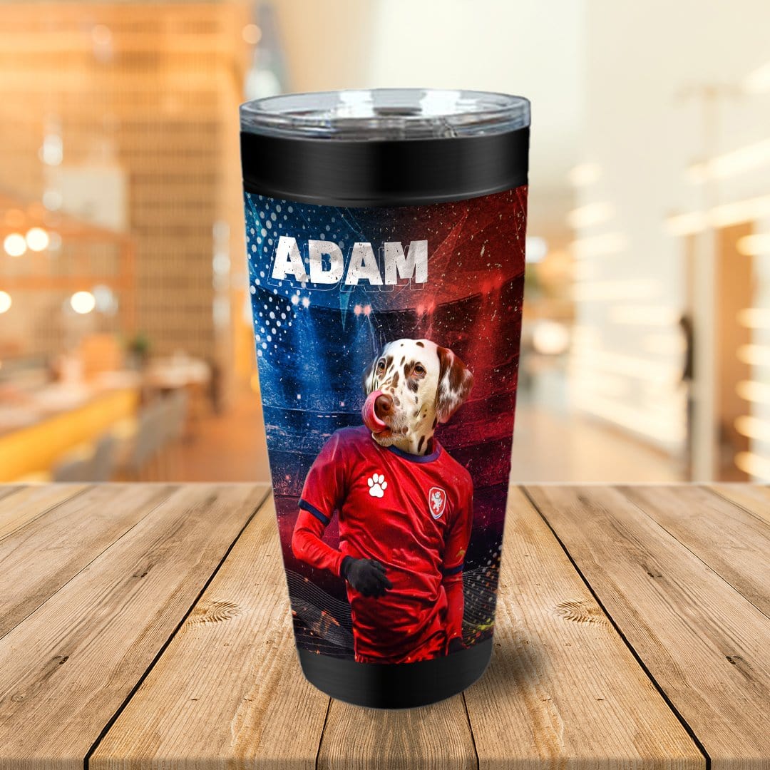 &#39;Czech Doggos Soccer&#39; Personalized Tumbler