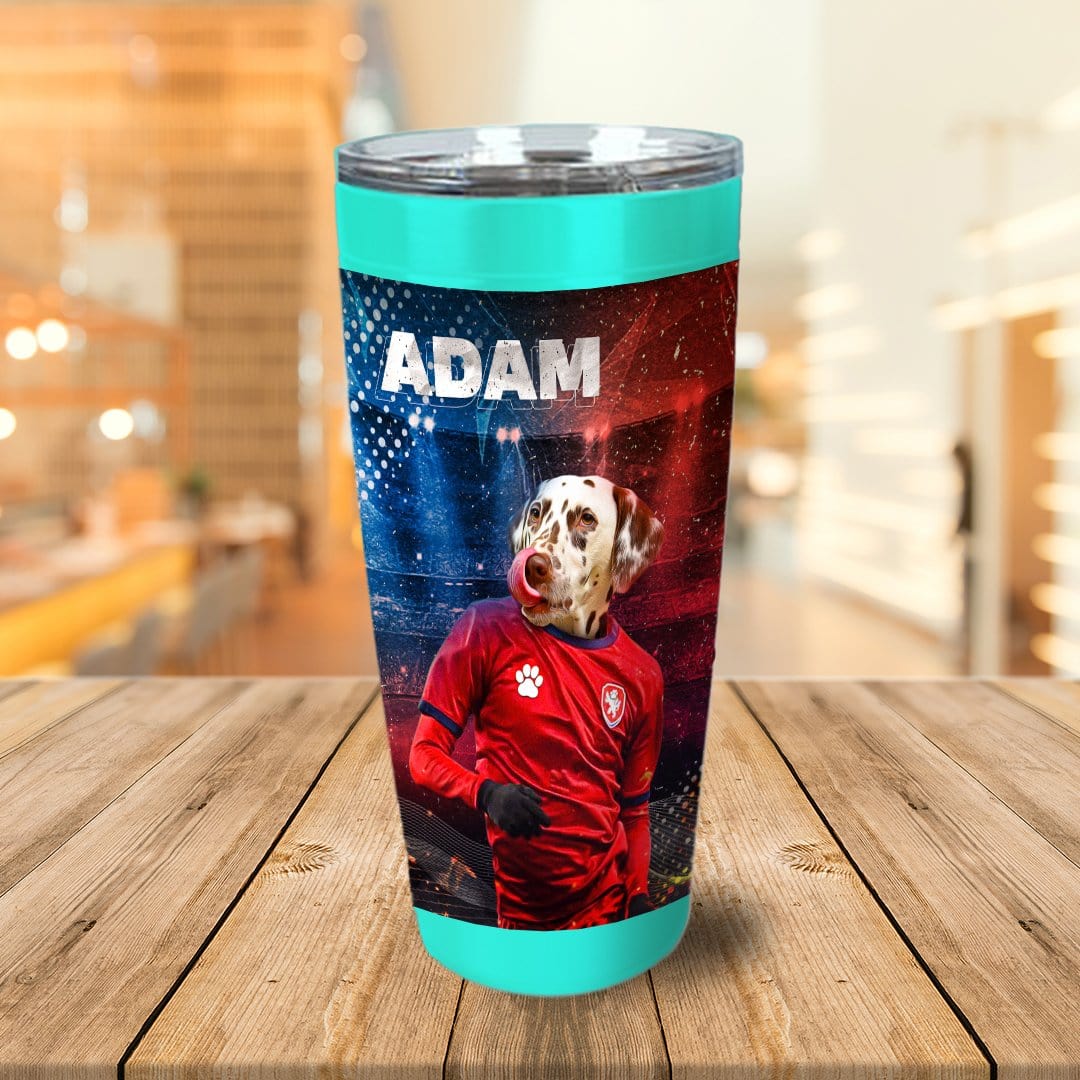 &#39;Czech Doggos Soccer&#39; Personalized Tumbler