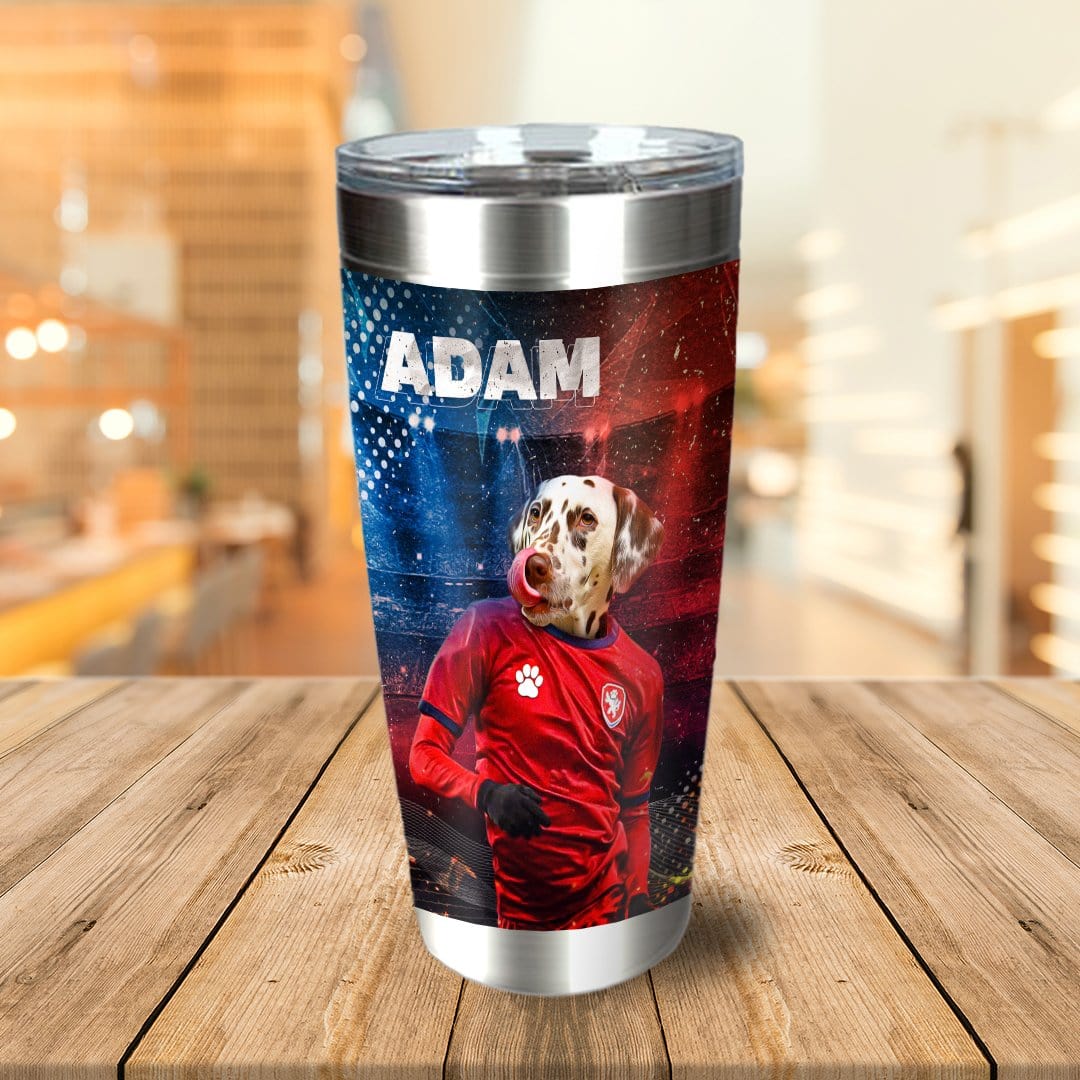 &#39;Czech Doggos Soccer&#39; Personalized Tumbler