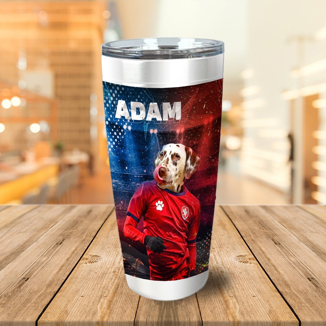 &#39;Czech Doggos Soccer&#39; Personalized Tumbler