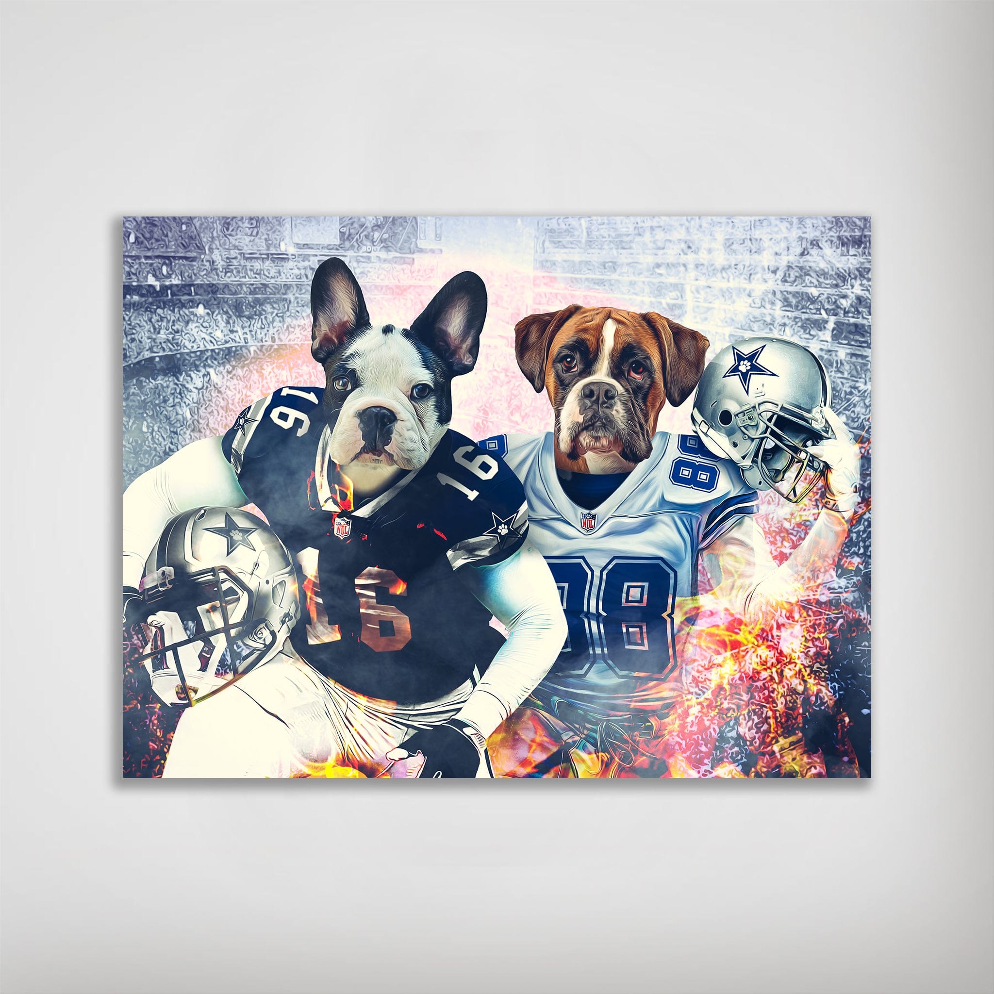 Póster Personalizado para 2 mascotas &#39;Dallas Doggos&#39;