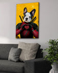 'Deadpaw' Personalized Pet Canvas