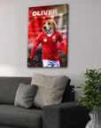 'Denmark Doggos Euro Football' Personalized Pet Canvas