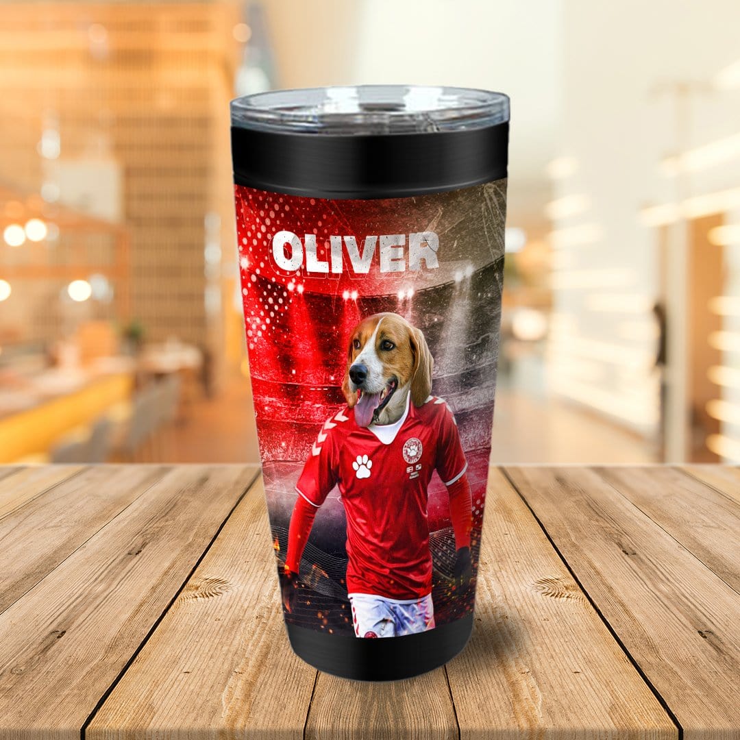 &#39;Denmark Doggos Soccer&#39; Personalized Tumbler