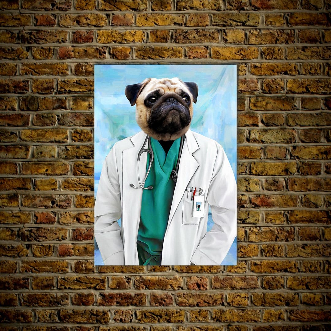 Póster Perro personalizado &#39;El Doctor&#39;