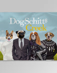 'DogSchitt's Creek' Personalized 4 Pet Blanket