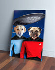 'Doggo-Trek' Personalized 2 Pet Canvas