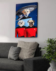 'Doggo-Trek' Personalized 3 Pet Canvas