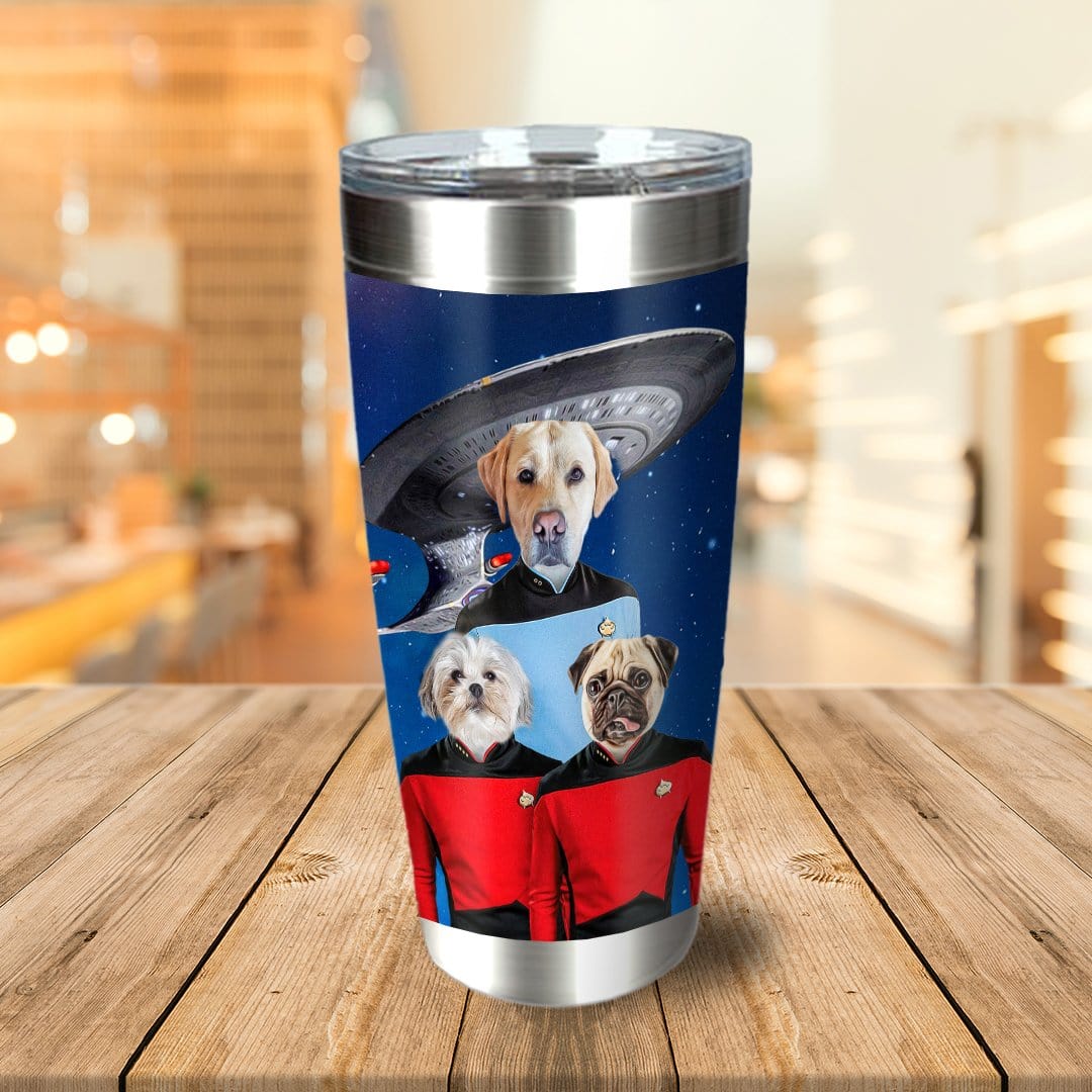 &#39;Doggo-Trek&#39; Personalized 3 Pet Tumbler