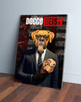 'Doggo Heist' Personalized Pet Canvas