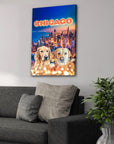 'Doggos Of Chicago' Personalized 2 Pet Canvas