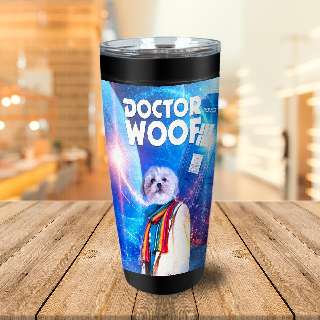 &#39;Dr. Woof (Female)&#39; Personalized Tumbler