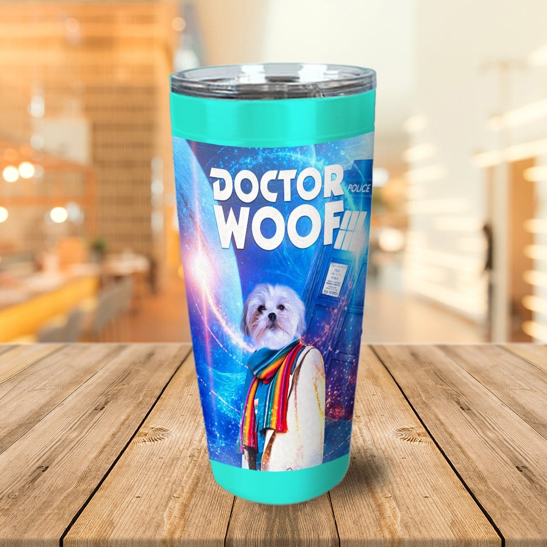 &#39;Dr. Woof (Female)&#39; Personalized Tumbler