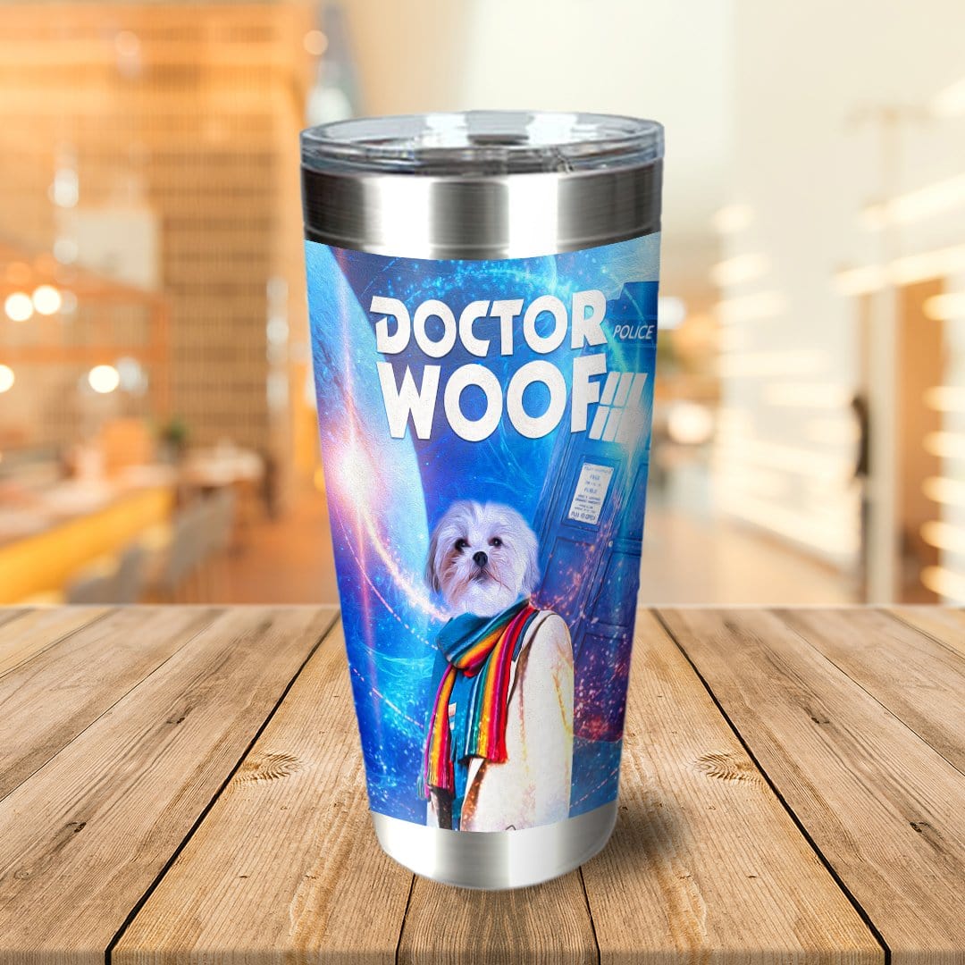 &#39;Dr. Woof (Female)&#39; Personalized Tumbler