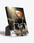 'The Drummer' Personalized Pet Standing Canvas