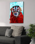 'El Luchador' Personalized Pet Canvas