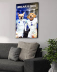 'England Doggos' Personalized 2 Pet Canvas