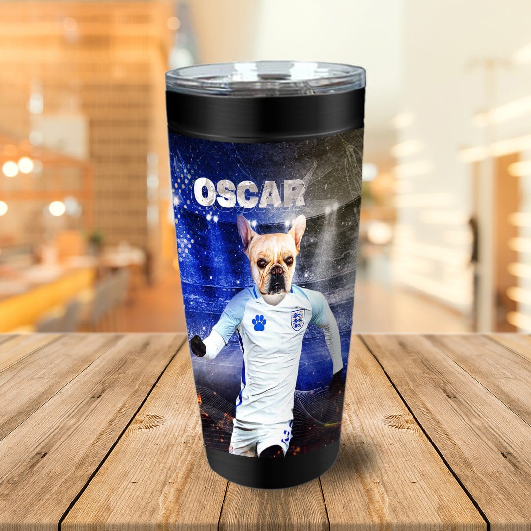 &#39;England Doggos Soccer&#39; Personalized Tumbler