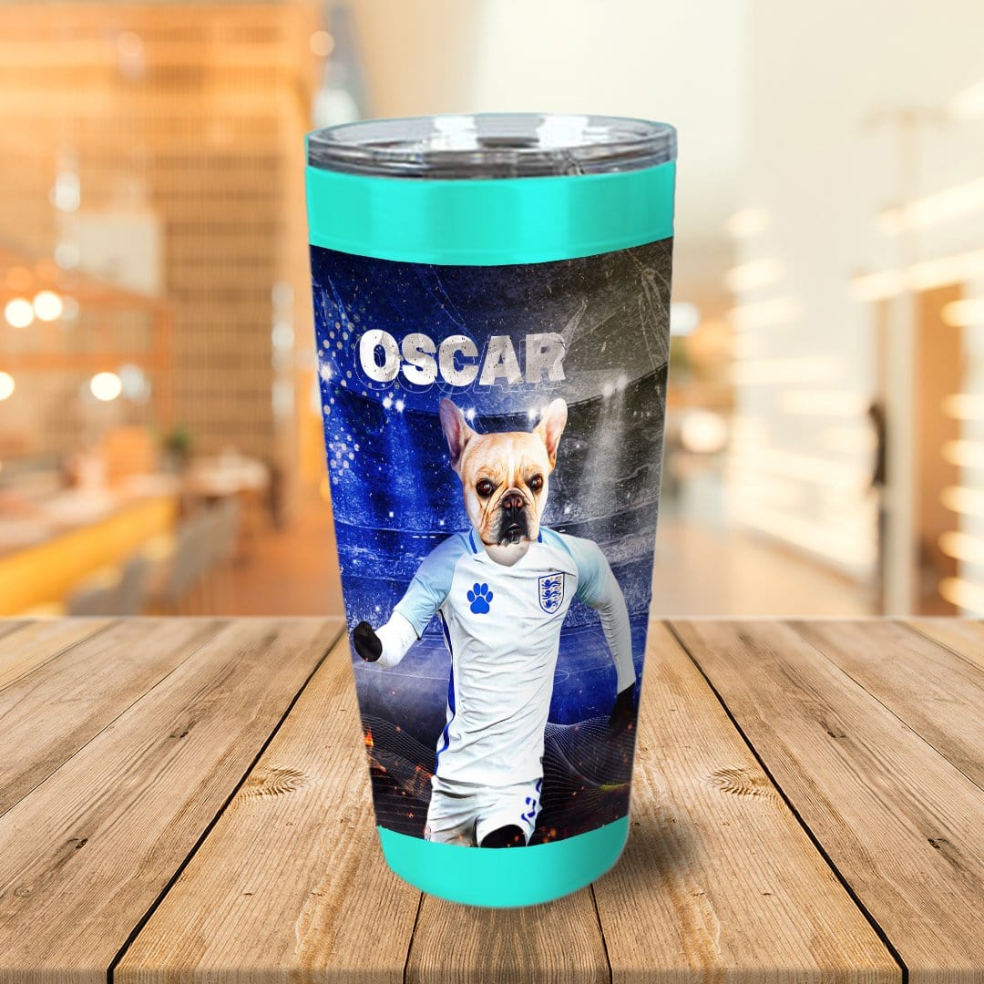 &#39;England Doggos Soccer&#39; Personalized Tumbler