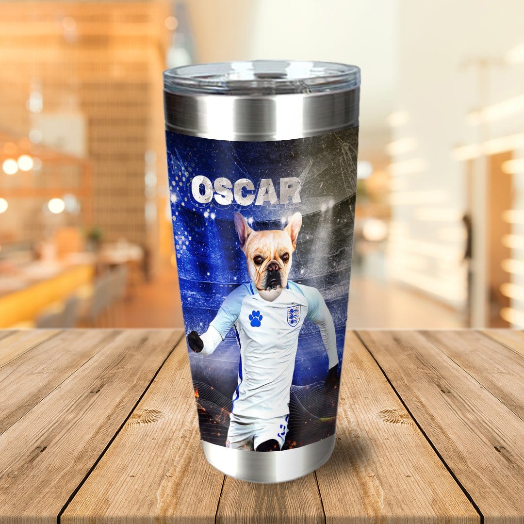 &#39;England Doggos Soccer&#39; Personalized Tumbler