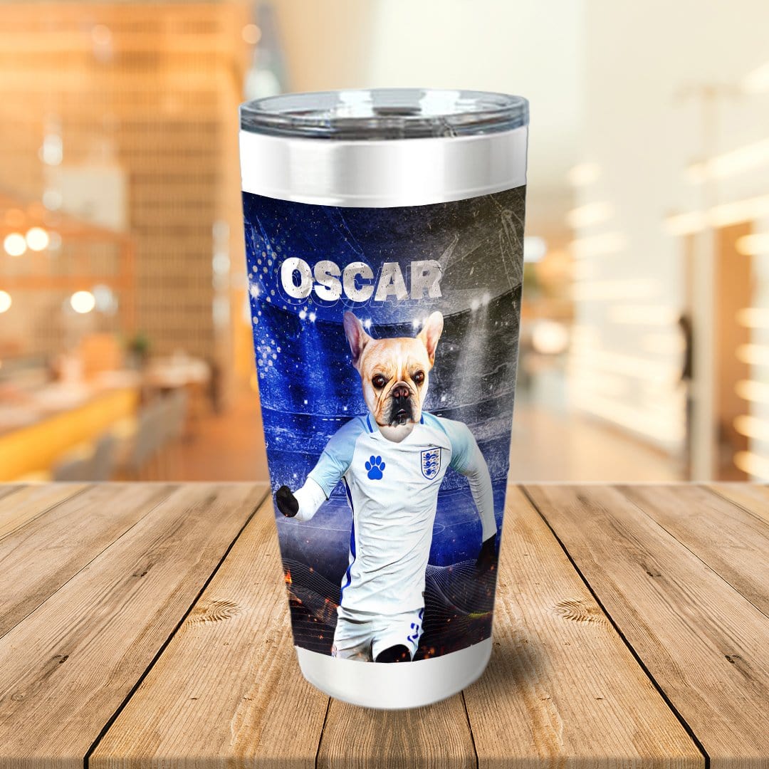 &#39;England Doggos Soccer&#39; Personalized Tumbler