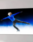 'The Figure Skater' Personalized Pet Canvas