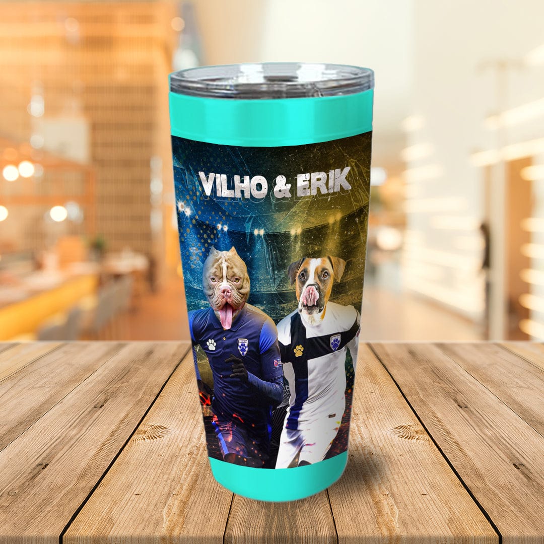 &#39;Finland Doggos&#39; Personalized 2 Pet Tumbler