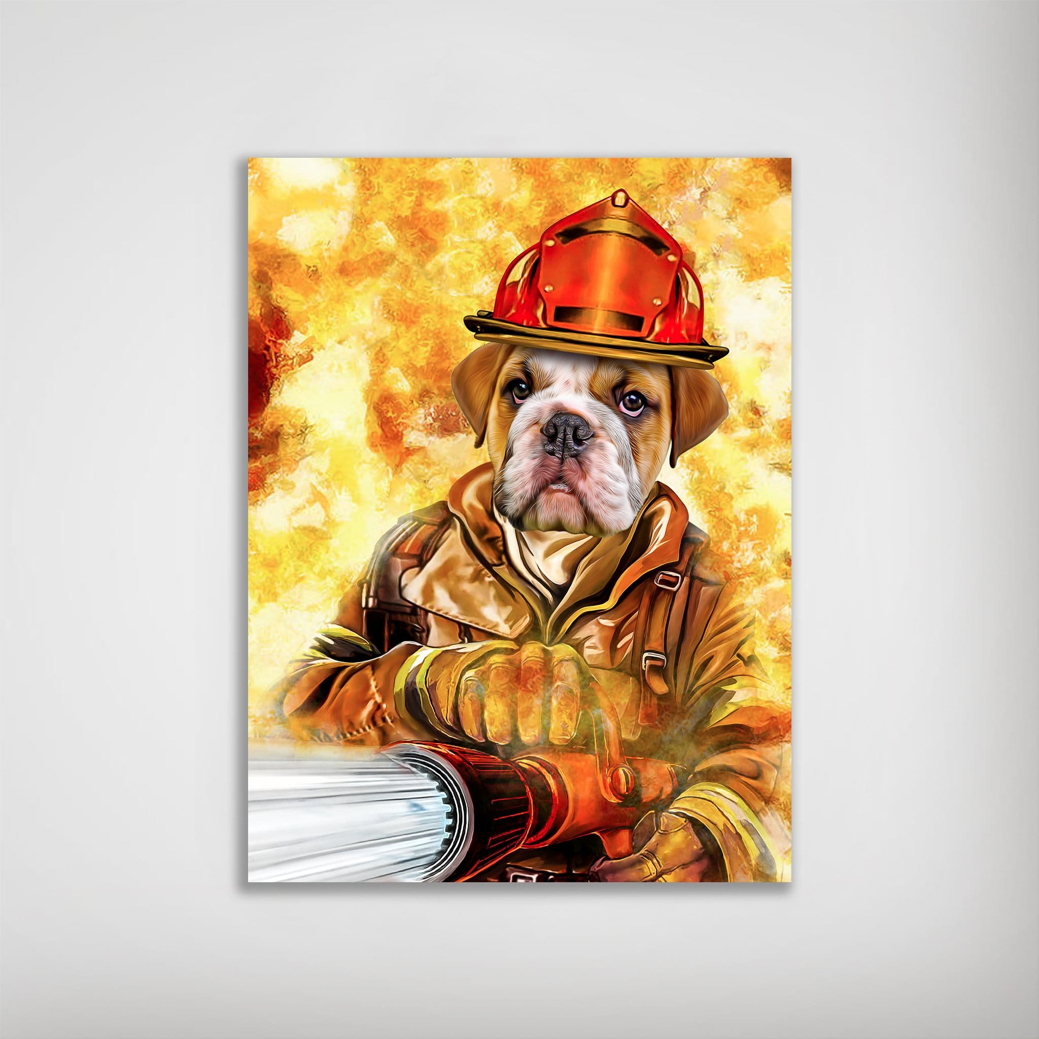 Póster Perro personalizado &#39;El Bombero&#39;