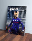 'France Doggos Soccer' Personalized Pet Canvas