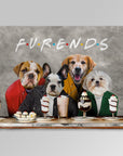 'Furends' Personalized 4 Pet Blanket