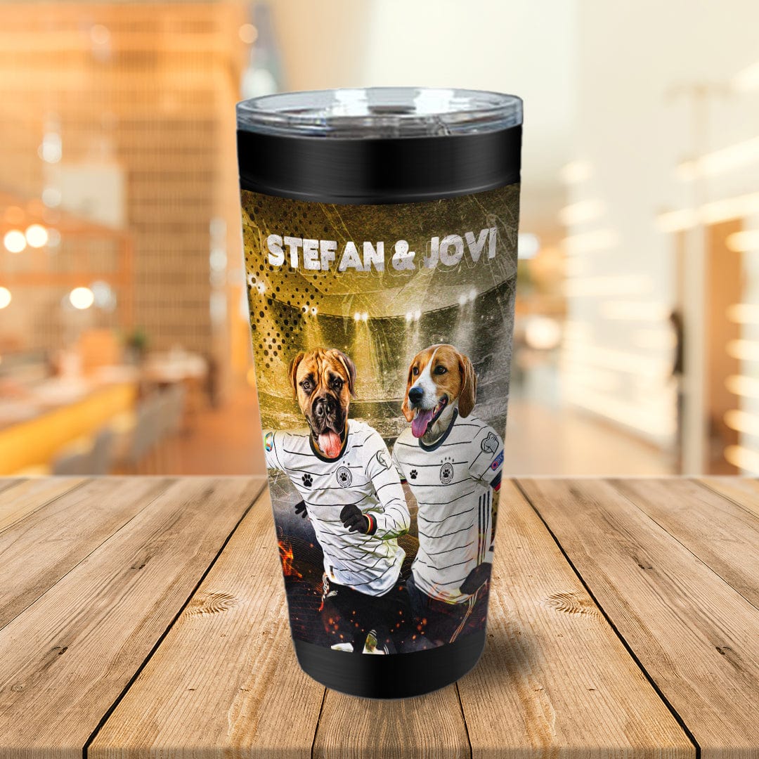 &#39;Germany Doggos&#39; Personalized 2 Pet Tumbler