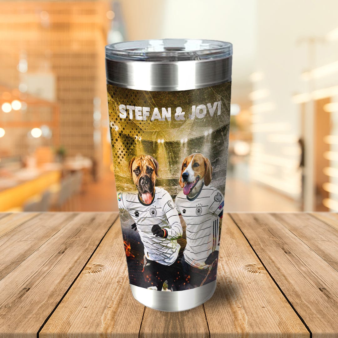 &#39;Germany Doggos&#39; Personalized 2 Pet Tumbler