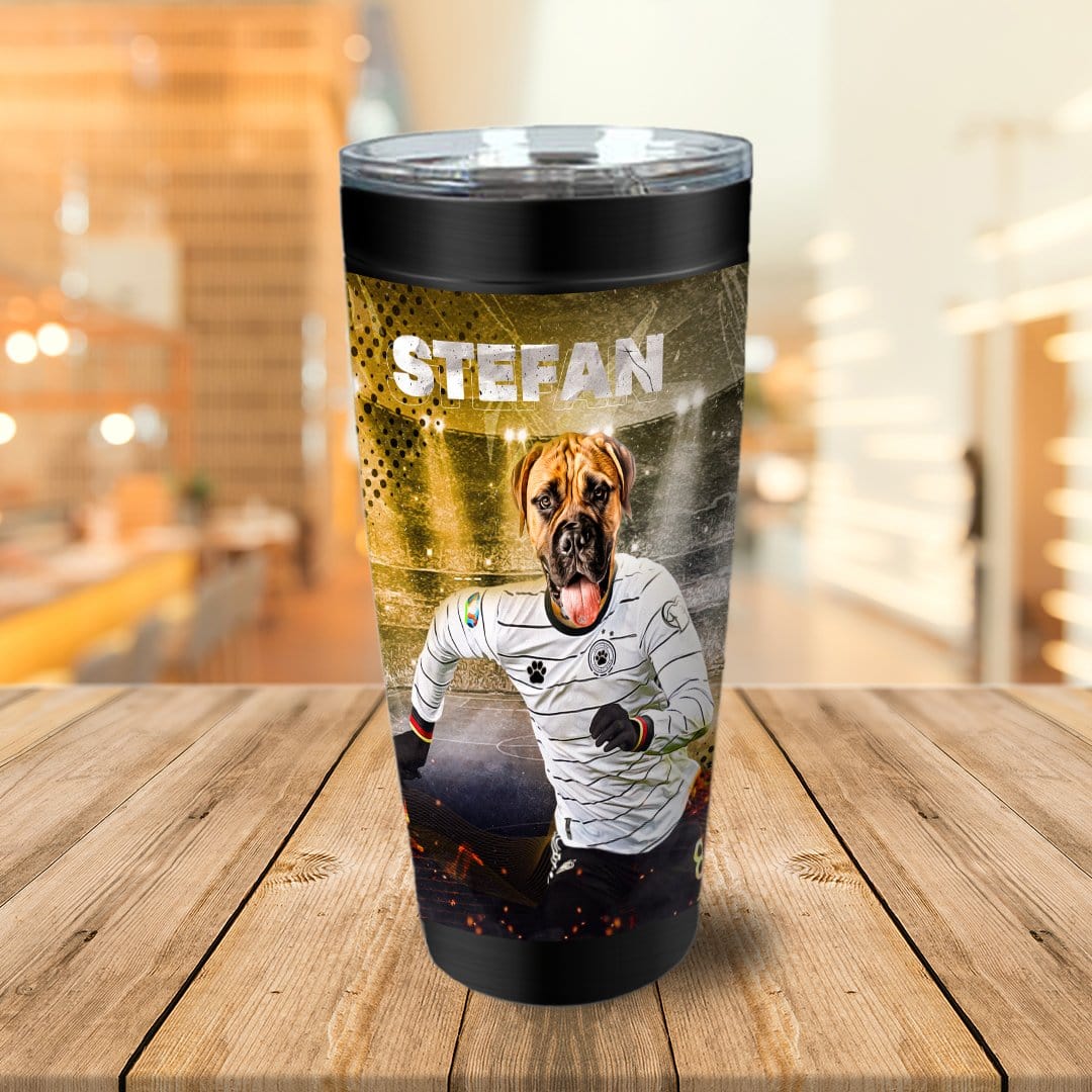 &#39;Germany Doggos Soccer&#39; Personalized Tumbler