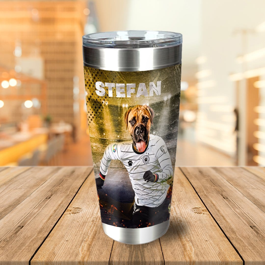 &#39;Germany Doggos Soccer&#39; Personalized Tumbler