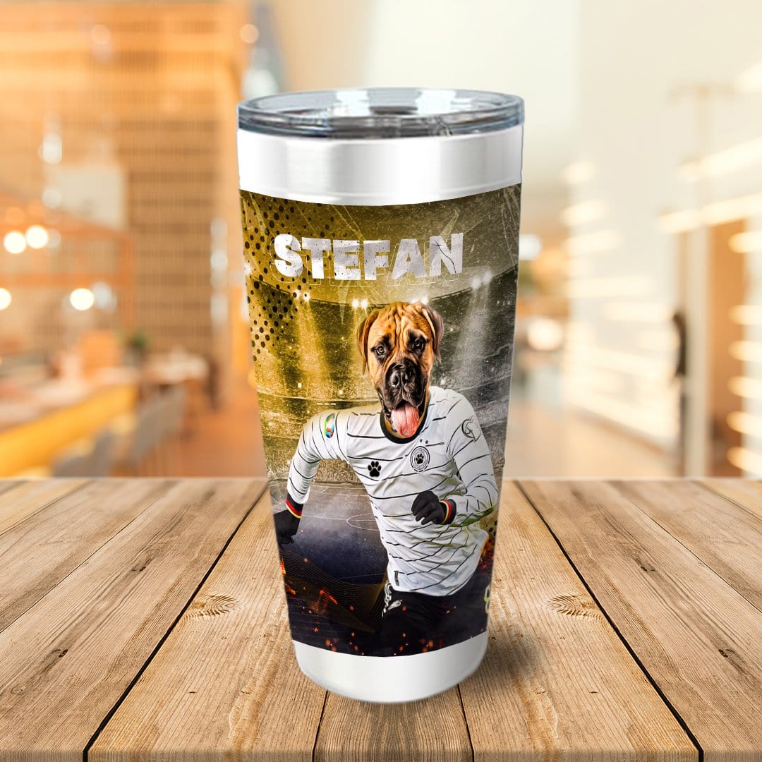 &#39;Germany Doggos Soccer&#39; Personalized Tumbler