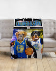 'Golden State Doggos' Personalized 2 Pet Blanket