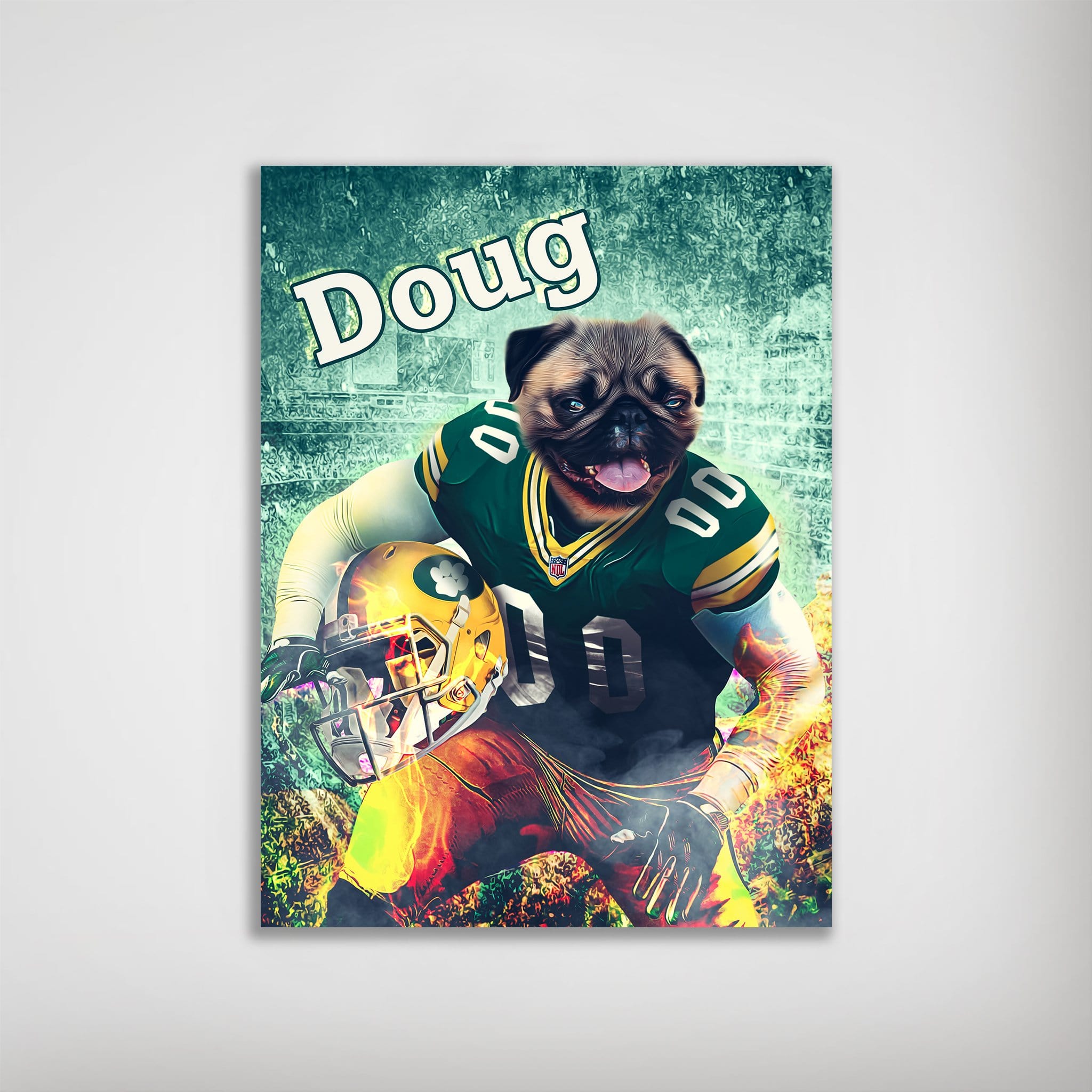 Póster Perro personalizado &#39;Green Bay Doggos&#39;