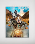 'Harley Wooferson' Personalized 2 Pet Poster